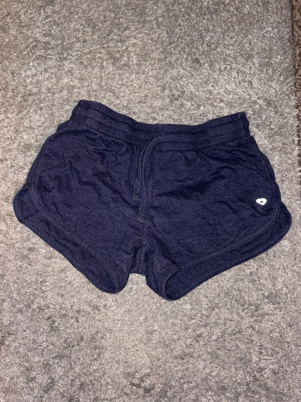 Colosseum Navy Athletic Knit Shorts with Heart Accent
